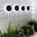 Solar Fence Star Wall Light (Pack of 4)