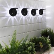 Solar Fence Star Wall Light (Pack of 4)