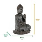 Solar Water Feature - Meditating Buddha With Bowl