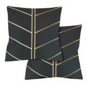 Outdoor Pair Of Scatter Cushions - Gold Palm (Outer Ctn Qty: 18)