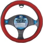 Ultimate Steering Wheel Glove - Black/Red Sports Grip (Outer Ctn Qty: 12)