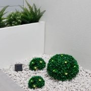 Solar Half Topiary Ball Light (Set of 3)