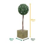 Solar Single Bay Ball Tree In Pot (Outer Ctn Qty: 1)