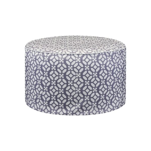 Outdoor Geo Pouf Ottoman (Outer Ctn Qty: 20)