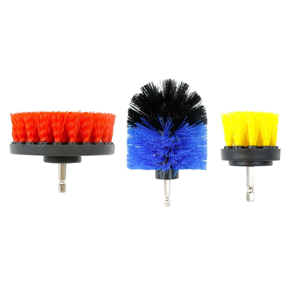DRV-X Car Care Cleaning Drill Brush Set 3 Pieces