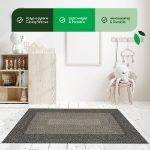 Jute-Style Indoor & Outdoor Rug - Dark Grey - 80cm x 150cm (Outer Ctn Qty: 9)