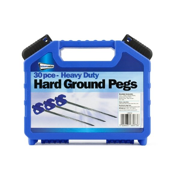 30 Piece Heavy Duty Hard Ground Peg Set (Outer Ctn Qty: 10)