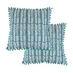 Pair of Teal Fern Scatter Cushions (Outer Ctn Qty: 18)