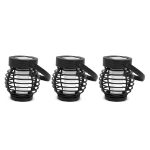Hanging Solar Mini Lanterns With Flame-Effect LED (Pack of 3) (Outer Ctn Qty: 12)