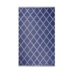 Piazza Outdoor Rug (Navy/Cream) - 150cm x 250cm (Large) (Outer Ctn Qty:10)
