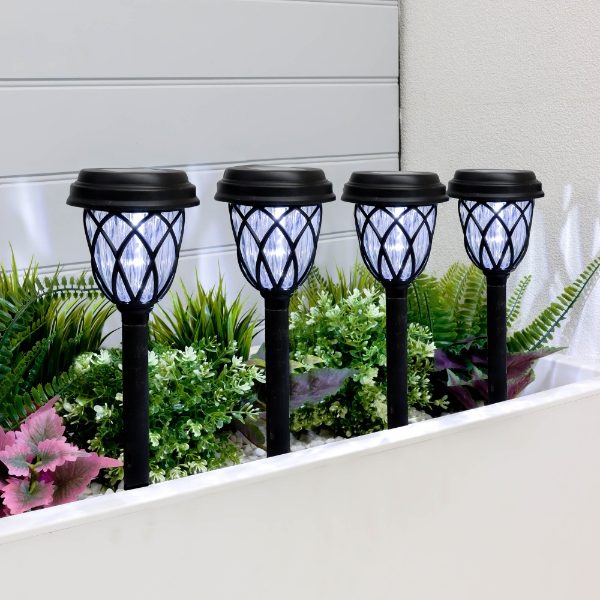 Solar Pathway Stake Lights (Pack of 4) (Outer Ctn Qty: 12)
