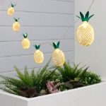 2m Solar Pineapple Lantern LED String Lights (10 Piece) (Outer Ctn Qty: 24)