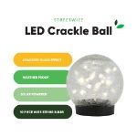 Solar Crackle Ball Light - 15cm Diameter (Outer Ctn Qty: 6)