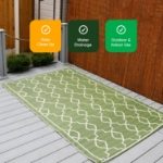 Vintage Outdoor Rug (Green/White) - 150cm x 250cm (Large) (Outer Ctn Qty: 10)