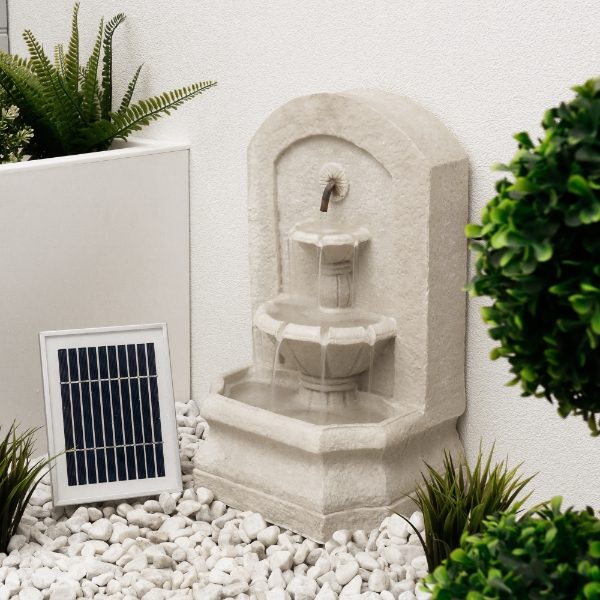 Solar-Powered Stone Wall Water Feature  (Box Qty: 1)