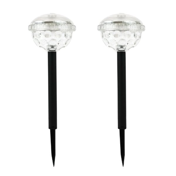 Pair of Solar Disco Stake LED Lights (Outer Ctn Qty: 24)