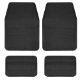 Budget 4 Piece Rubber Mat Set - Black (Box Qty: 10)