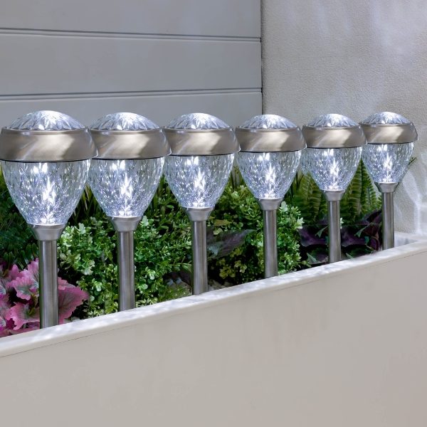 Pack Of  6 Crown Solar Stake Light (Outer Ctn Qty: 6)