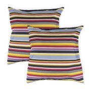 Outdoor Pair of Stripe Scatter Cushions