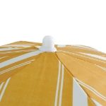 Yellow Striped Fringed Parasol (Outer Ctn Qty: 1)