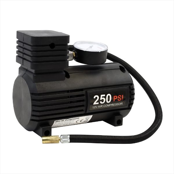 250PSI 12V Compact Analogue Air Compressor (Outer Ctn Qty: 10)