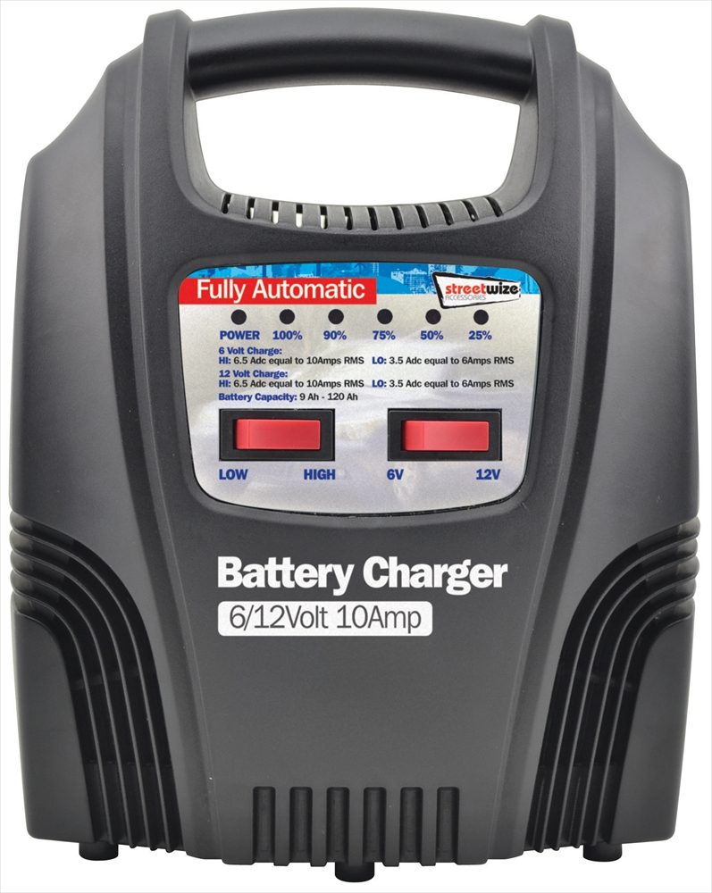 Streetwize SWBCA7 Fully Automatic Plastic Cased Battery Charger 12 V 7 A 