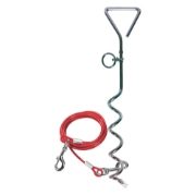 Dog Anchor/Screw Peg with Tether (Box Qty: 24)