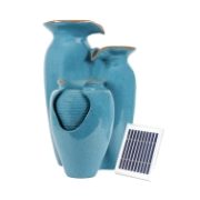 Solar Water Feature - Azure Grecian Pots