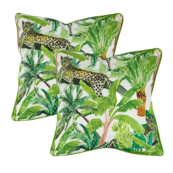 Pair of Leopard Jungle Scatter Cushions (Outer Ctn Qty: 18)