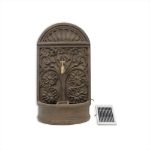 Solar Wall Brass Tap Water Feature W/ Battery Back-Up (Outer Ctn Qty: 1)