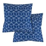 Outdoor Pair Of Scatter Cushions - Blue Cube (Outer Ctn Qty: 18)