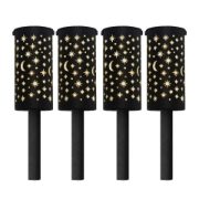 Solar Night Sky Lantern Stake Lights (Pack of 4) (Outer Ctn Qty: 12)