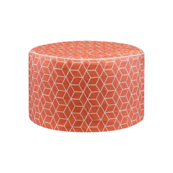 Outdoor Cube Terracotta Pouf Ottoman (Outer Ctn Qty: 20)