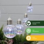 2m Solar Iridescent LED Bulb String Lights (10 Piece) (Outer Ctn Qty: 12)