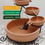 Solar-Powered Cascading Terracotta Water Feature