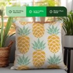 Outdoor Pair Of Light Up Pineapple Scatter Cushions (Outer Ctn Qty: 18)