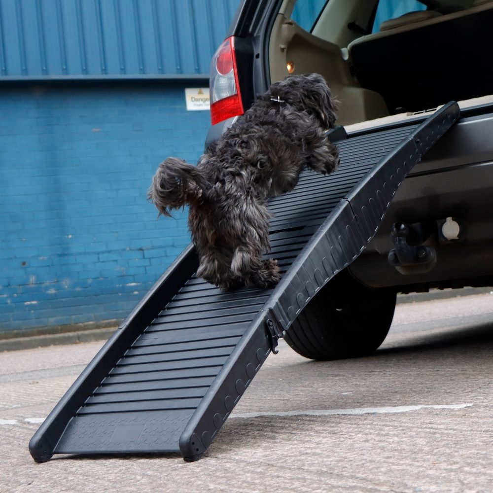 WORHAN® Ramp for Pet Dog Access Foldable Aluminum Non Slip Surface Suitcase Loading Platform DR48 
