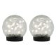 Pair of Solar Powered LED Crackle Balls (Outer Ctn Qty: 6)