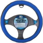 Ultimate Steering Wheel Glove - Black/Blue Sports Grip (Box Qty: 25)