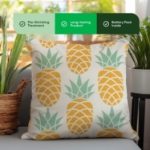 Outdoor Pair Of Light Up Pineapple Scatter Cushions (Outer Ctn Qty: 18)