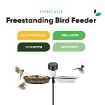 Freestanding Bird Feeder With Solar LED (Outer Ctn  Qty: 4)