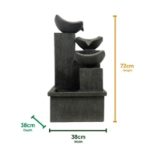 Solar Powered Water Feature - Cascading Slate (Outer Carton Quantity: 1)