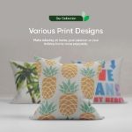 Outdoor Pair Of Light Up Pineapple Scatter Cushions (Outer Ctn Qty: 18)