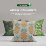 Pair of Teal Fern Scatter Cushions (Outer Ctn Qty: 18)