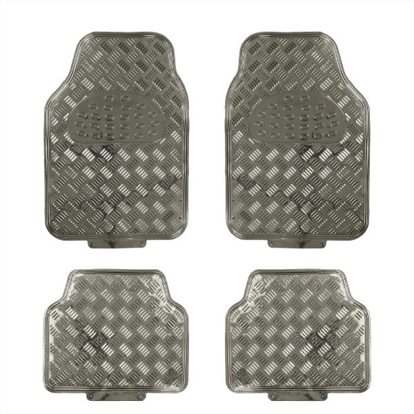 Checker Plate Mat Set Carbon (Box Qty: 6)