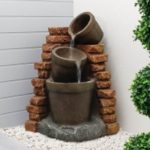 Solar Powered Water Feature - Corner Brick Wall (Outer Carton Quantity: 1)