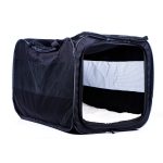 Deluxe Foldable Fabric Pet Car Kennel - Black (Outer Ctn Qty: 8)