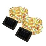 PACK OF 2 200LED Solar Copper String Light-Multi Color LED (Outer Ctn Qty: 24)