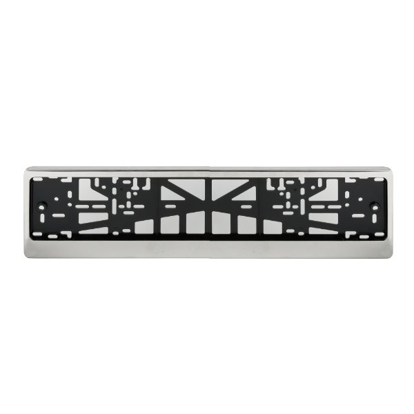 Stainless Steel Frame Number Plate Holder With Backing Plate (Metal) (Box Qty: 40)