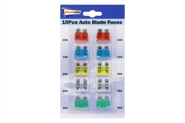 10 pce Fuse Set Standard Pack of 10 (Box Qty: 50)
